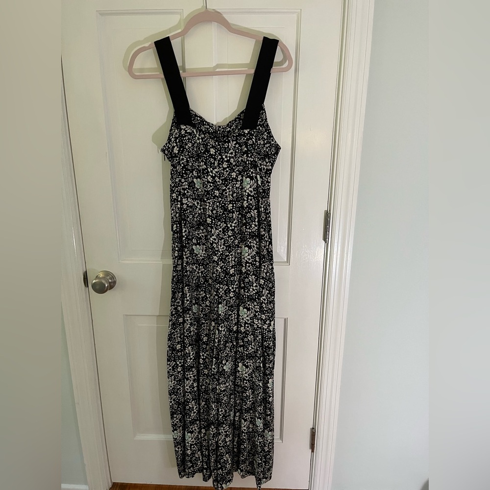 Free People Black and White Wide Leg Jumpsuit Size Medium - Picture 2 of 10